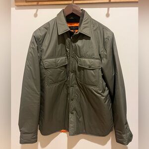 Rag and Bone Olive Green Men's Jacket Orange Interior